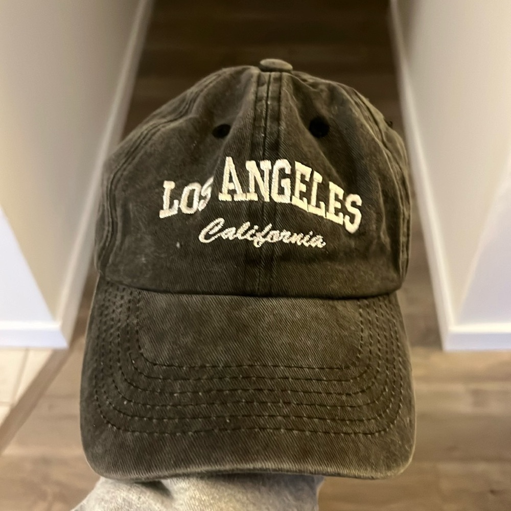 Grey Los Angeles California Baseball Cap - Picture 1 of 6